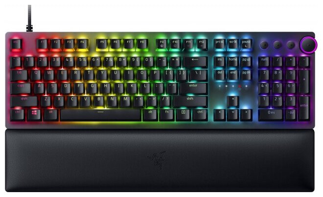 

Клавиатура проводная Razer Huntsman V2, оптико-механическая, Razer Linear Optical Switch (Red), подсветка, USB, черный (RZ03-03930700-R3R1), Huntsman V2