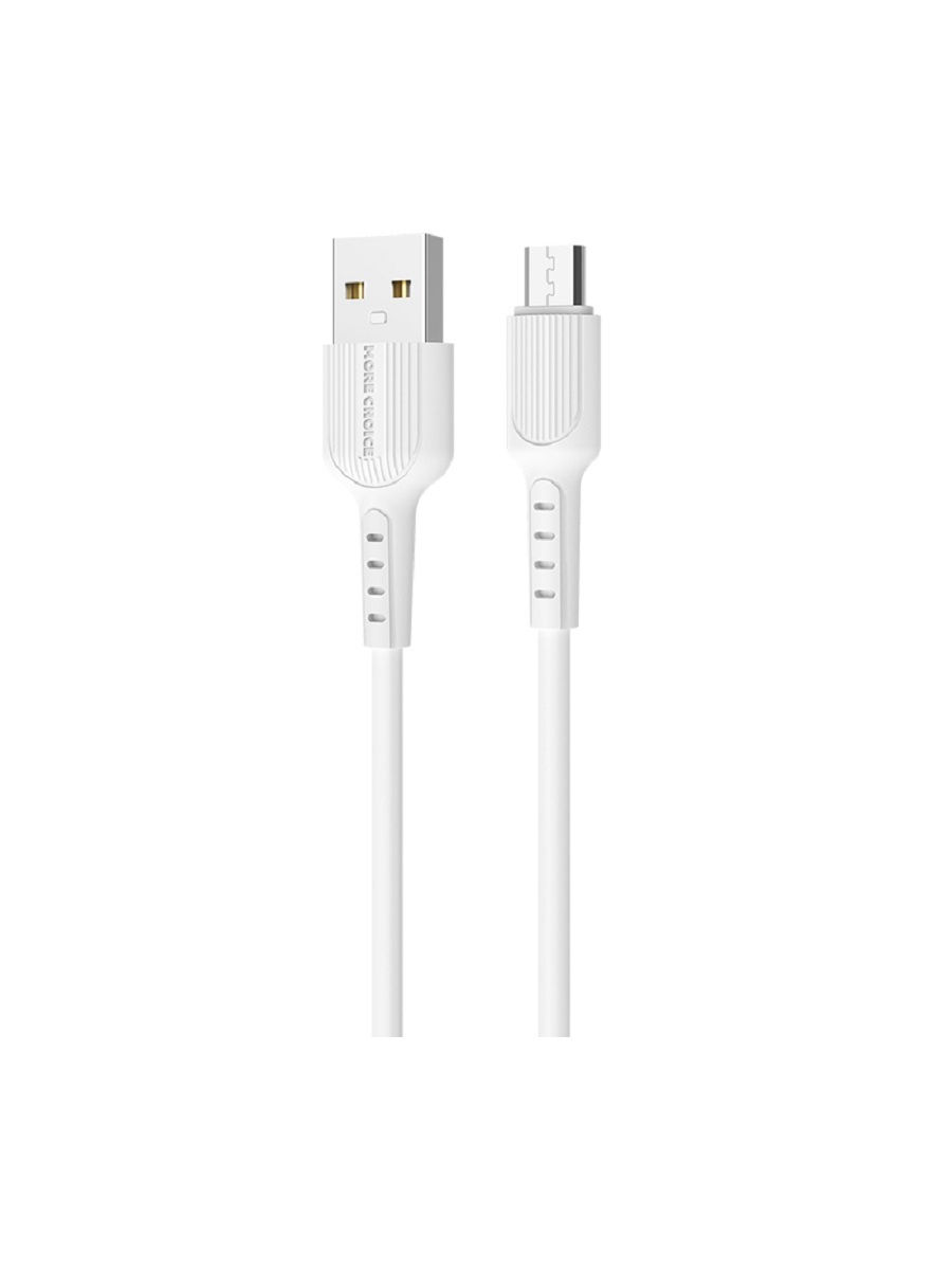 

Кабель Micro USB-USB, 2A, 1м, белый MORE CHOICE K26m, K26m