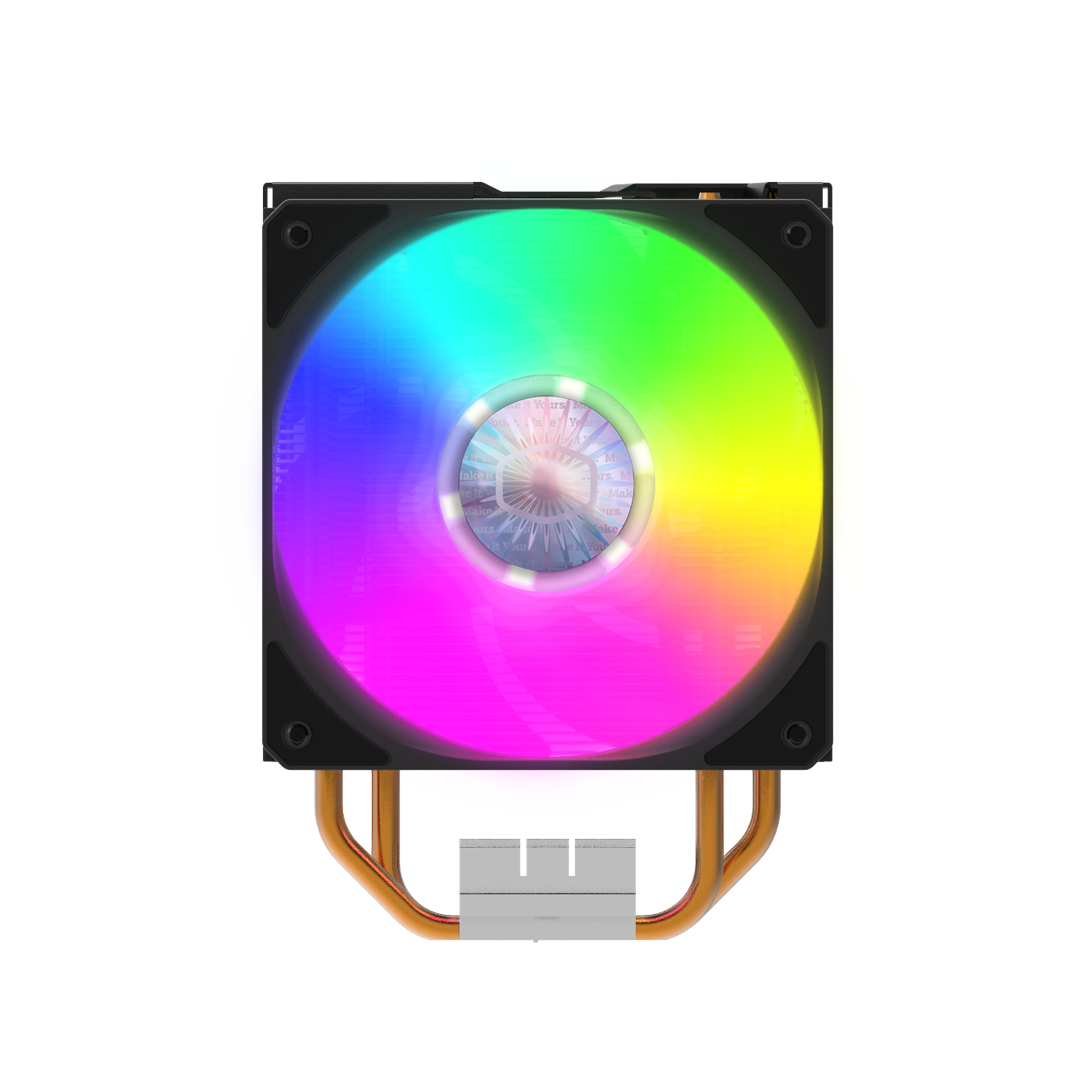 

Кулер для процессора COOLERMASTER Hyper 212 LED Turbo ARG для Socket/115x/1200/1356/1366/1700/1851/2011/2011-3/2066/AM2/AM2+/AM3/AM3+/FM1/AM4/FM2/FM2+, 120 мм, 1800rpm, 27 дБА, 160 Вт, 4-pin PWM, Al+Cu, ARGB (RR-212TK-18PA-R1), Hyper 212 LED Turbo ARG