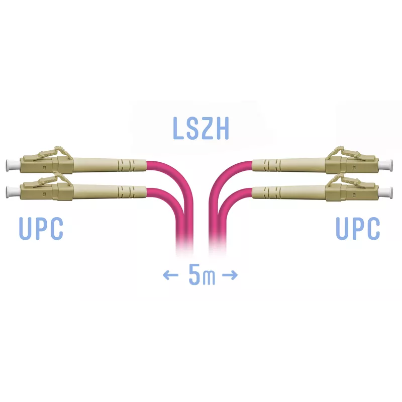 

Патч-корд оптический SNR, LC/UPC-LC/UPC, многомодовый, 50/125, OM4, двойной, 5м, пурпурный (SNR-PC-LC/UPC-MM4-DPX-5m), Розовый