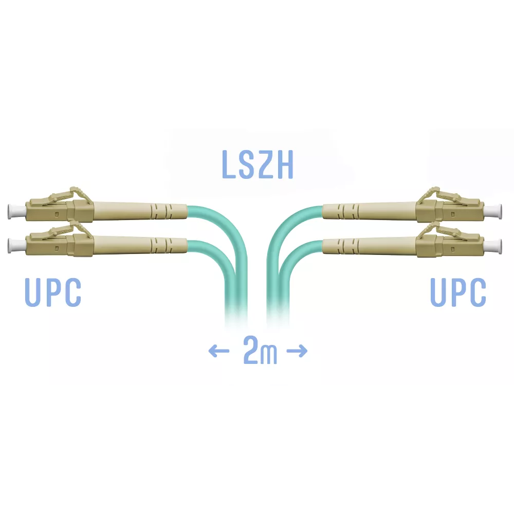 Патч-корд оптический SNR SNR-PC-LC/UPC-MM-DPX-2m 2 м