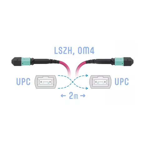 

Патч-корд оптический SNR, MPO/UPC-MPO/UPC, многомодовый, 50/125, OM4, одинарный, 2м, пурпурный (SNR-PC-MPO/UPC-MPO/UPC-FF-MM4-12F-2m), Розовый