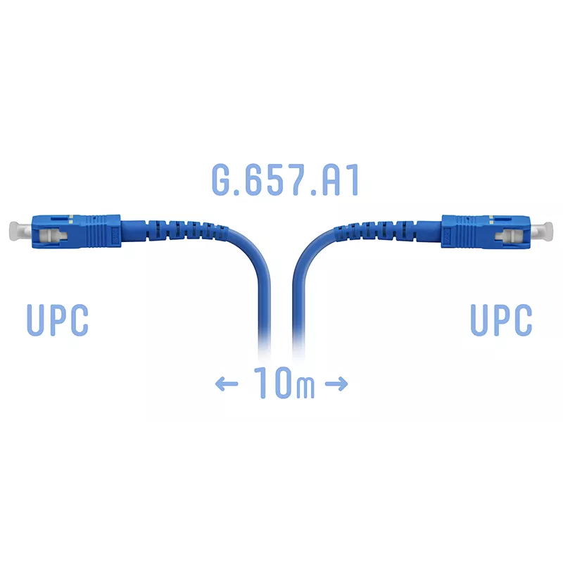 Патч-корд оптический SNR, SC/UPC-SC/UPC, одномодовый, G.657.A1, одинарный, 10м, синий (SNR-PC-SC/UPC-ARM-10m)