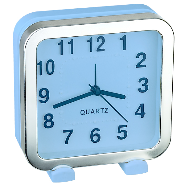 Часы Perfeo PF-TC-018, от батарейки, будильник, синий (PF_C3161)