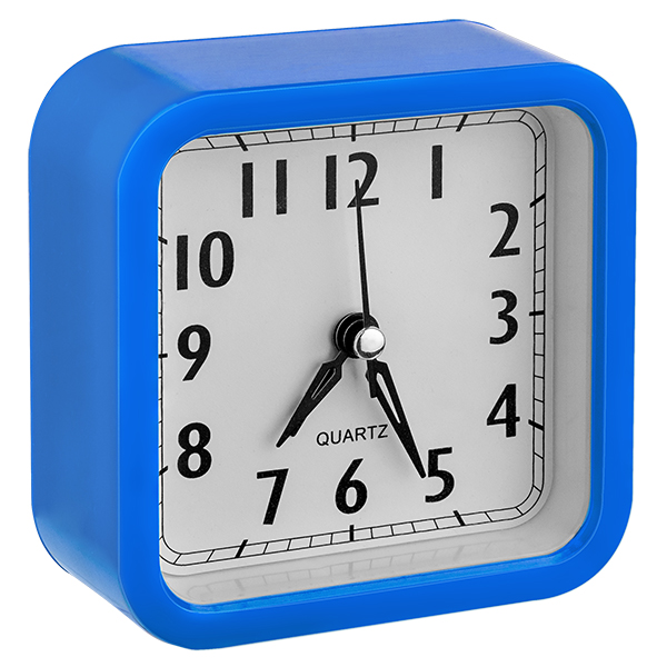 Часы Perfeo PF-TC-019, от батарейки, будильник, синий (PF_C3167)