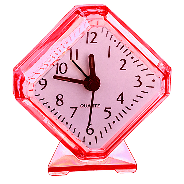 Часы Perfeo PF-TC-002, от батарейки, будильник, красный (PF_C3091)