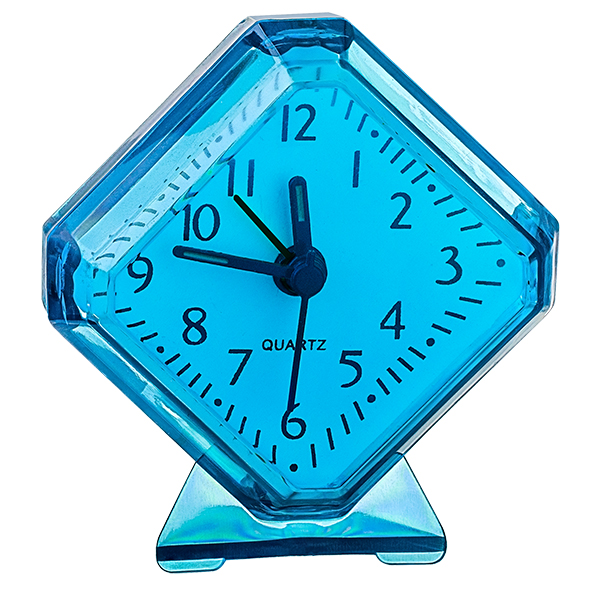 Часы Perfeo PF-TC-002, от батарейки, будильник, синий (PF_C3092)