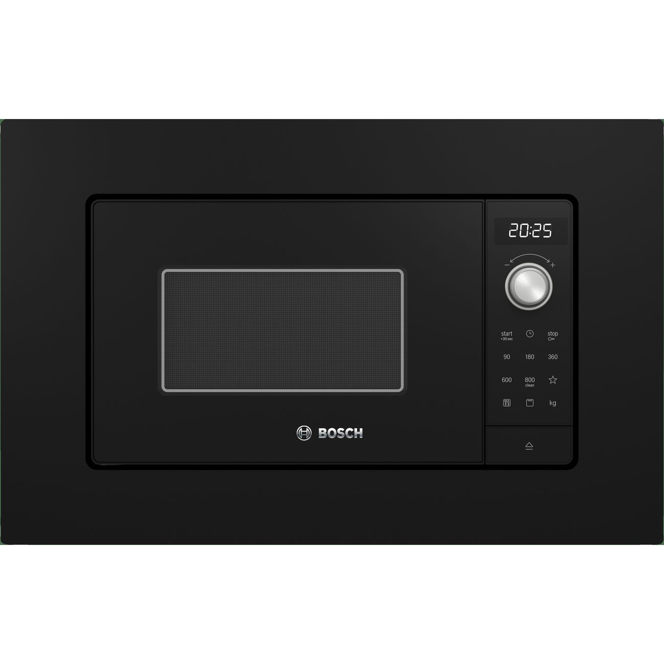 

Микроволновая печь встраиваемая Bosch BEL623MX3 20 л, 800 Вт, гриль, черный (BEL623MX3), BEL623MX3