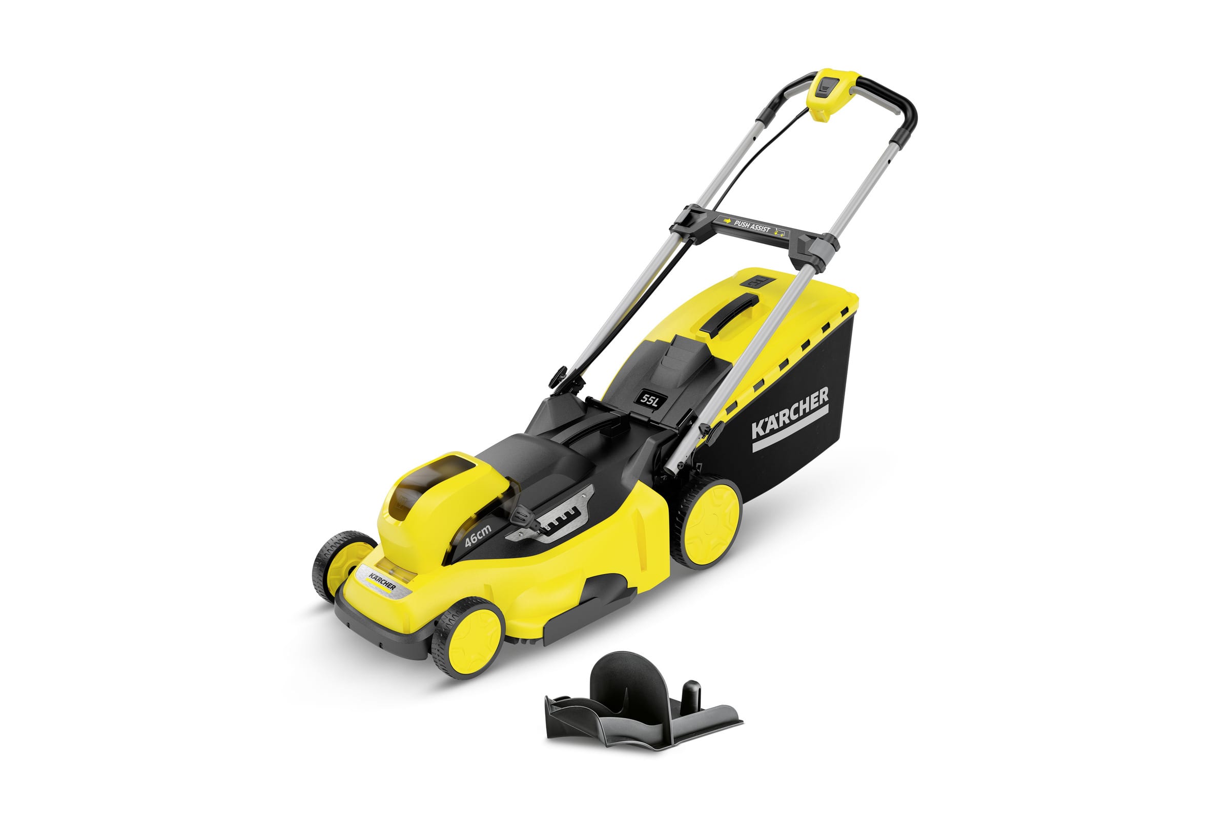 

Колесная газонокосилка KARCHER Battery LMO 36-46, электрическая, да, Li-Ion, 5 А·ч, 36В, ширина скашивания 46см, высота скашивания 20мм-70мм, объем травосборника 55л., 18.4кг, без акб и зу (1.444-472.0), LMO 36-46