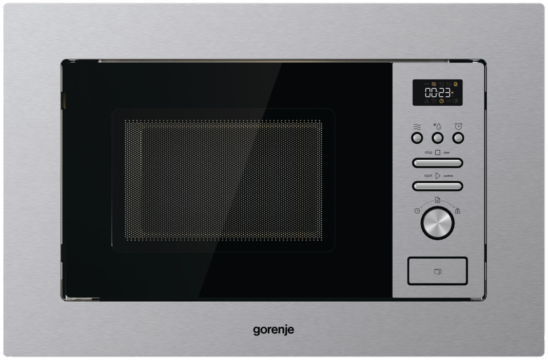 

Микроволновая печь встраиваемая Gorenje BM201AM1X 20л, 800Вт, серебристый (BM201AM1X), BM201AM1X