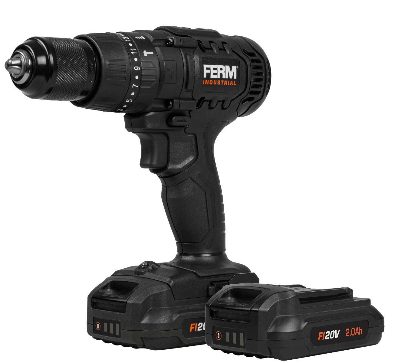 

Дрель-шуруповерт Ferm CDM1147P, аккумуляторный, 50 нм, 1700 об/мин, 20V, 2 А·ч, Li-Ion, два акб, быстрозажимной патрон, кейс, CDM1147P