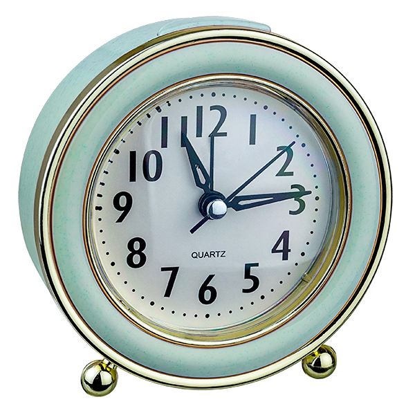 Часы Perfeo PF-TC-016, от батарейки, будильник, зеленый (PF_C3156)