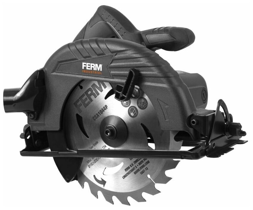 

Циркулярная пила Ferm CSM1041P, 1200Вт, 5000 об/мин, диаметр диска 185мм, CSM1041P
