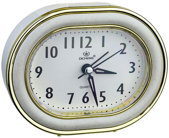 Часы Perfeo PF-TC-017, от батарейки, будильник, хаки (PF_C3157)