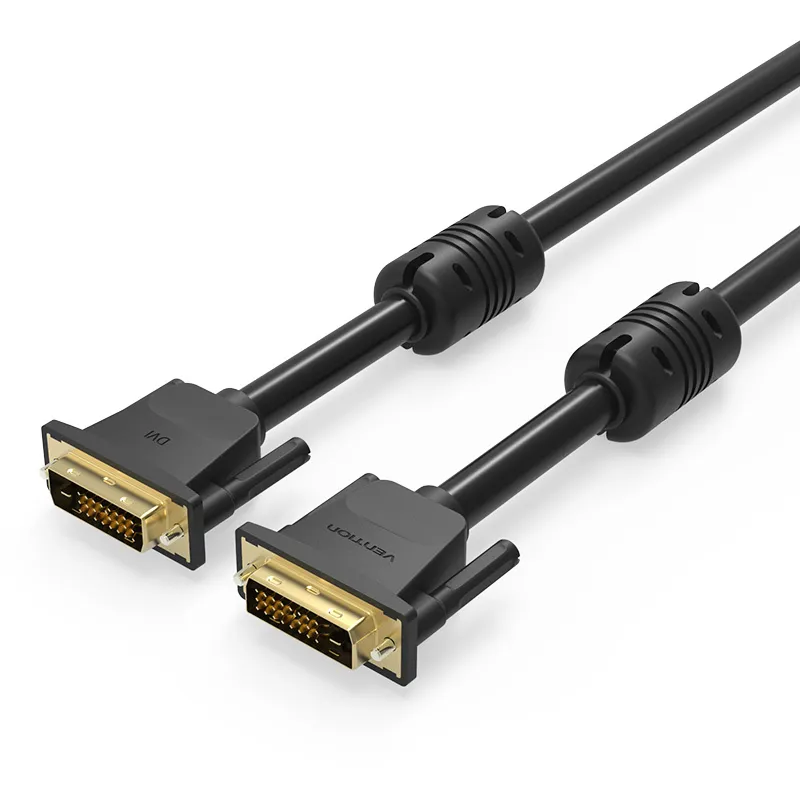 

Кабель DVI-D(25M)-DVI-D(25M) Dual Link, ферритовый фильтр, 3 м, черный Vention (EAABI)