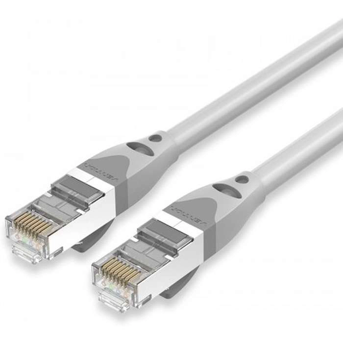 

Патч-корд SFTP кат.6a, 1.5м, RJ45-RJ45, серый, экранированный, Vention (IBHHG)
