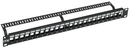 

Патч-панель в шкаф 19" 1U, порты: 24 x RJ-45, PP24-1UMU, ITK (PP24-1UMU), PP24-1UMU