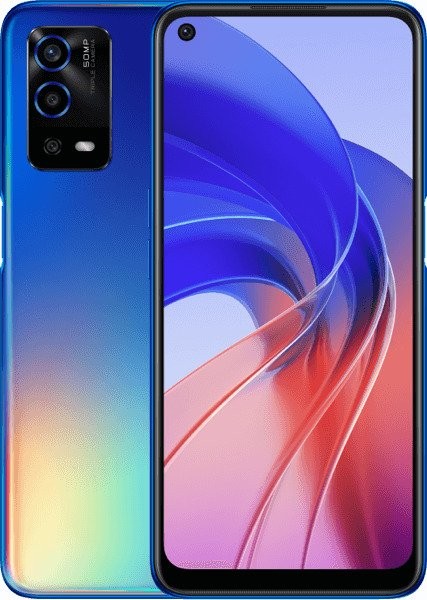 

Смартфон OPPO A55, 6.51" 720x1600 IPS, MediaTek Helio G35, 4Gb RAM, 64Gb, 3G/4G, Wi-Fi, BT, 3xCam, 2-Sim, 5000mAh, USB Type-C, Android 11, синий, A55