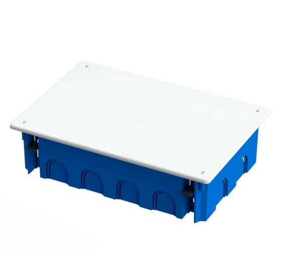Коробка распределительная прямоугольная 25.6 см x 17.1 см, глубина 7 см, скрытый монтаж, IP20, вводов:14, с крышкой, Промрукав (80-0980)