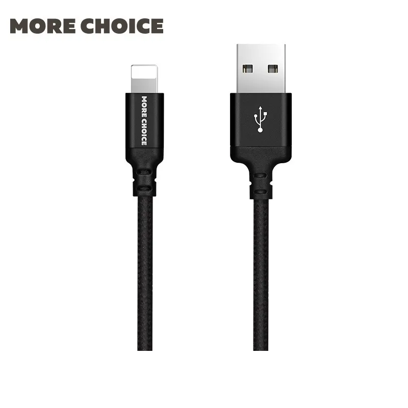 

Кабель Lightning 8-pin-USB, 2.1A, 1м, черный MORE CHOICE (K12i)