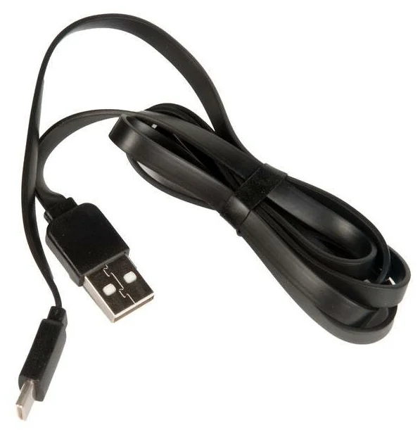 

Кабель Lightning 8-pin-USB, плоский, 2.1A, 1м, черный MORE CHOICE (K20i)