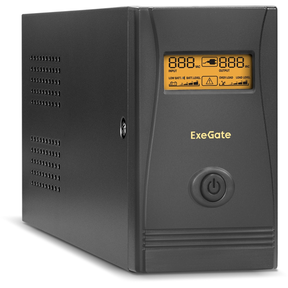 ИБП ExeGate Power Smart ULB-850.LCD.AVR.C13.RJ, 850 VA, 480 Вт, IEC, розеток - 4, черный (EP285477RUS)