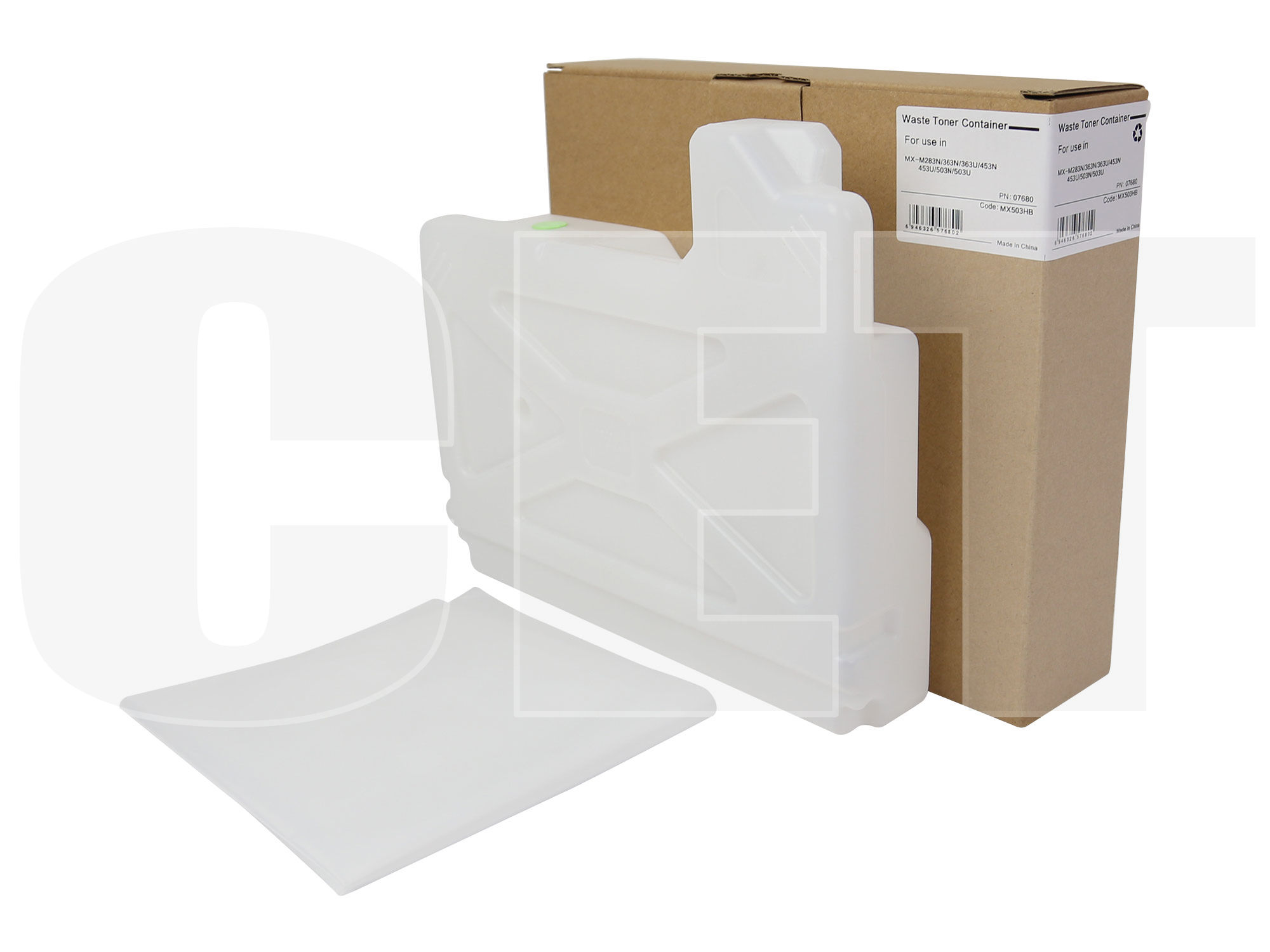 

Бункер отработанного тонера CET для Sharp MX-M503U, MX-M503N, MX-M453U, MX-M453N, MX-M363U, MX-M363N, MX-M283N, MX503HB ( CET7680)