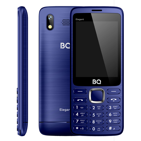 

Мобильный телефон BQ Elegant, 2.8" 320x240 TFT, 32Mb RAM, 32Mb, BT, 1xCam, 2-Sim, 1000 мА·ч, micro-USB, синий (2823), Elegant