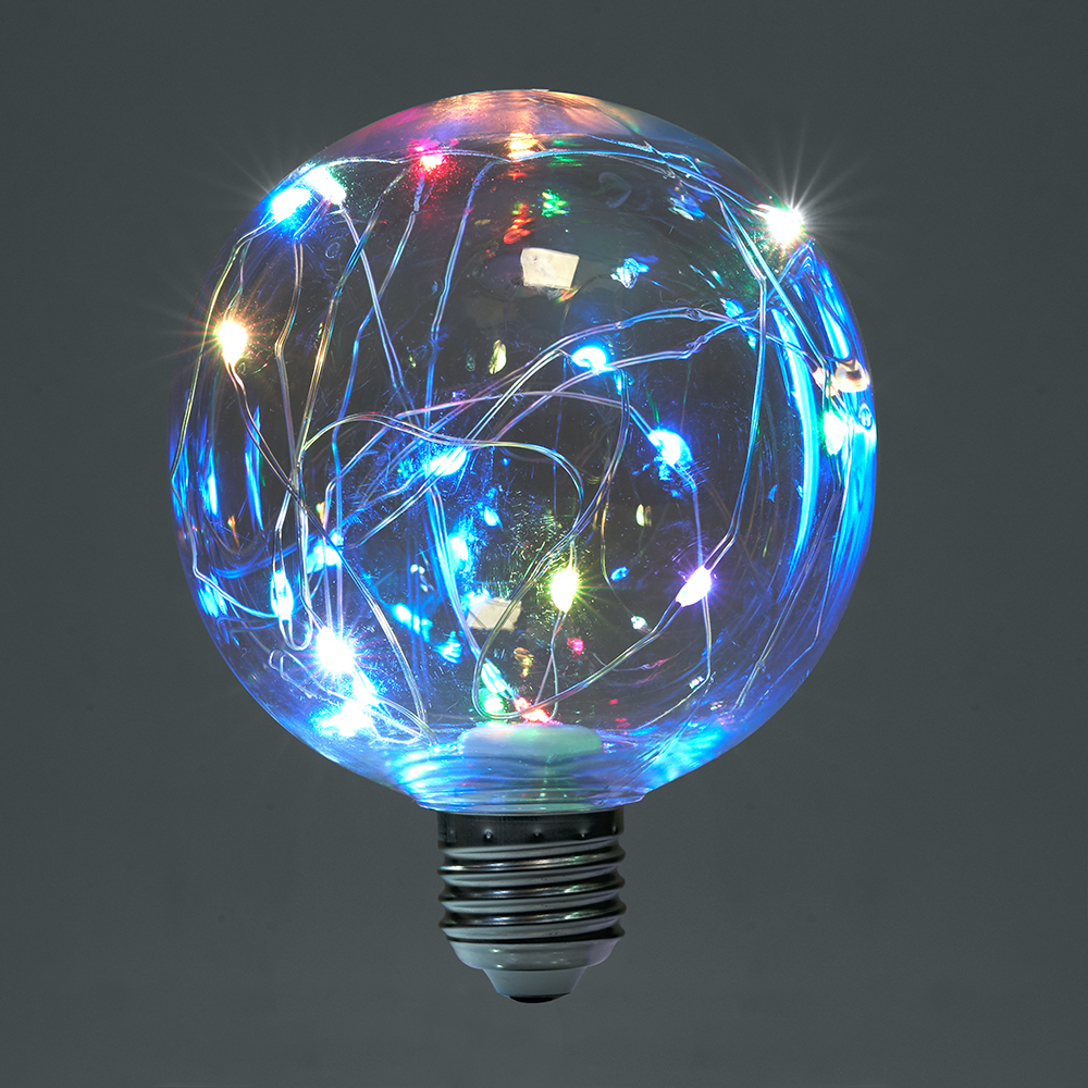

Лампа светодиодная E27 шар/G95, 3Вт / RGB, филаментная, Feron (41678 ), 0