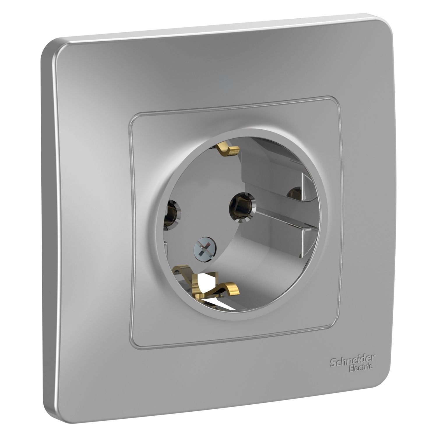 

Розетка Schneider Electric Blanca, скрытый монтаж, однопостовая, с з/к, 16A, в сборе, IP20, 250 В, алюминий (BLNRS001013)