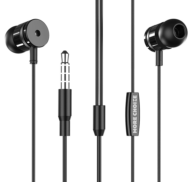 

Проводные наушники More Choice G22 , jack 3.5 mm, черный, G22