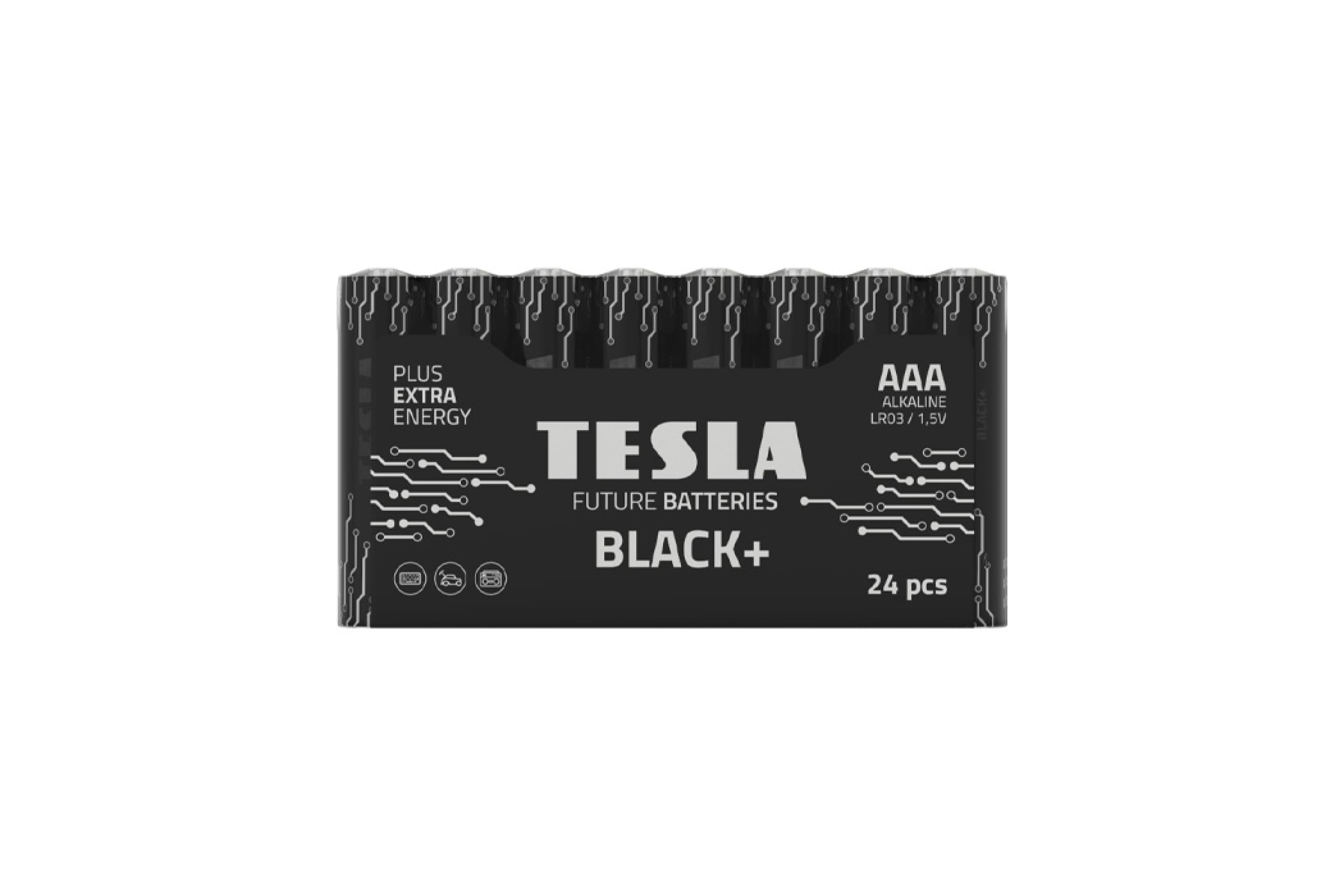 Батарея TESLA BLACK, AAA (LR03/24А), 1.5V, 24шт. (8594183396699)
