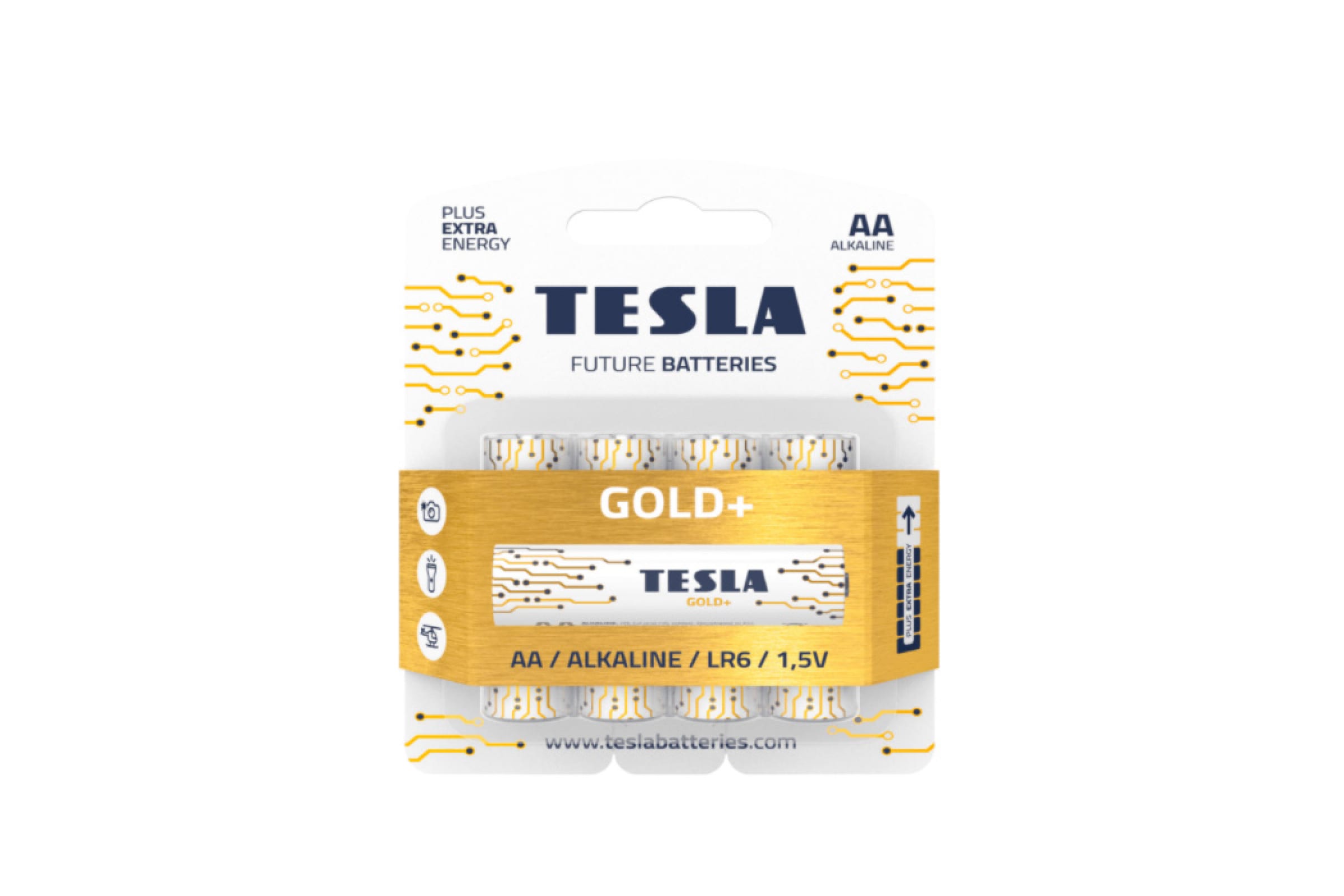 

Батарея TESLA GOLD, AA (LR06/15А), 1.5V, 4шт. (8594183392257)