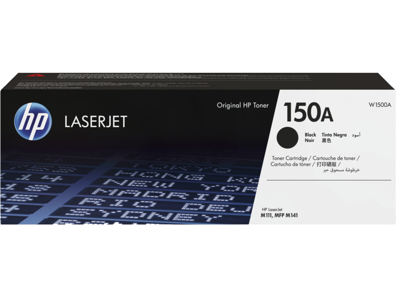

Картридж лазерный HP 150A/W1500A, черный, 975 страниц, оригинальный для HP LJ M111/M141, 150A