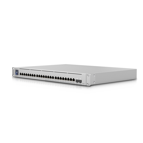 

Коммутатор Ubiquiti UniFi Switch Enterprise 24 PoE, управляемый, кол-во портов: 24x1 Гбит/с SFP+ 2x10 Гбит/с, установка в стойку, PoE: 24x34.2Вт (макс. 400Вт) (USW-Enterprise-24-PoE), UniFi Switch Enterprise 24 PoE