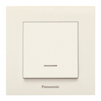 

Выключатель Panasonic Karre Plus, 1кл., индикатор/подсветка, скрытый монтаж, в сборе, бежевый (WKTC00442BG-RU)