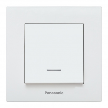 

Выключатель Panasonic Karre Plus, 1кл., индикатор/подсветка, скрытый монтаж, механизм с накладкой без рамки, белый (WKTC00022WH-RU)