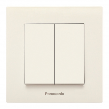 

Выключатель Panasonic Karre Plus, 2кл., скрытый монтаж, в сборе, бежевый (WKTC00122BG-RU)