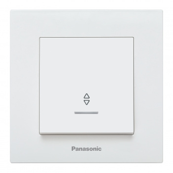 

Переключатель Panasonic Karre Plus, 1кл., индикатор/подсветка, скрытый монтаж, в сборе, белый (WKTC00042WH-RU)