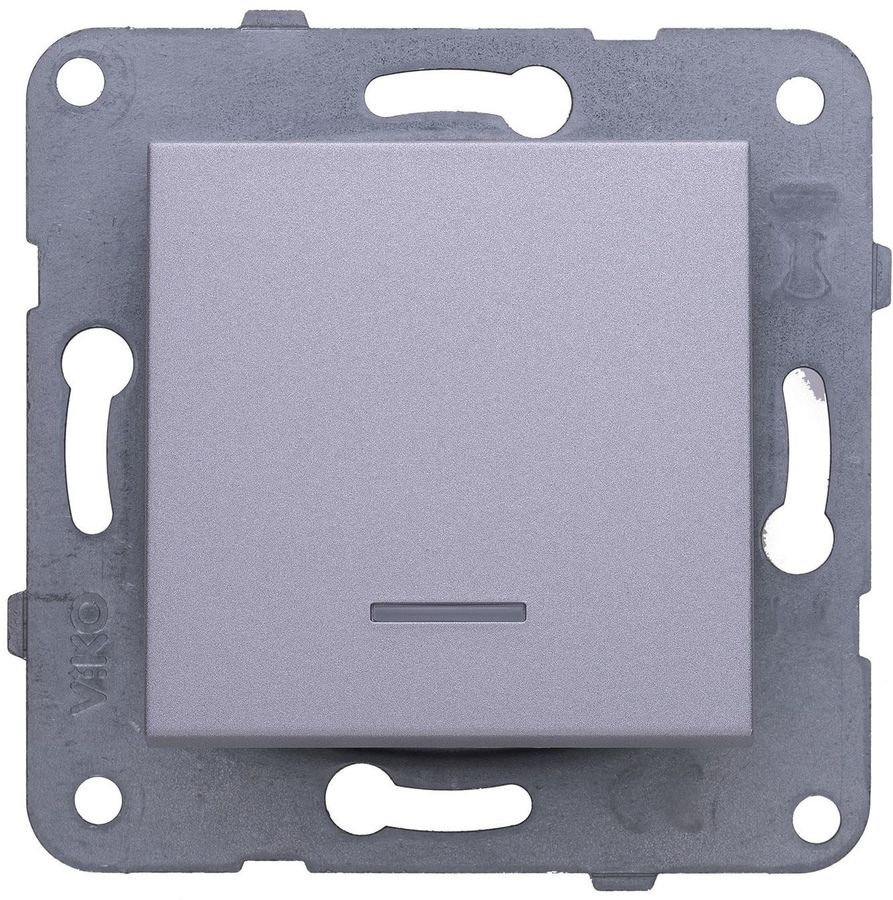 

Выключатель Panasonic Karre&Arkedia, 1кл., индикатор/подсветка, скрытый монтаж, механизм без накладки и рамки, серебро (wktt00442sl-ru)