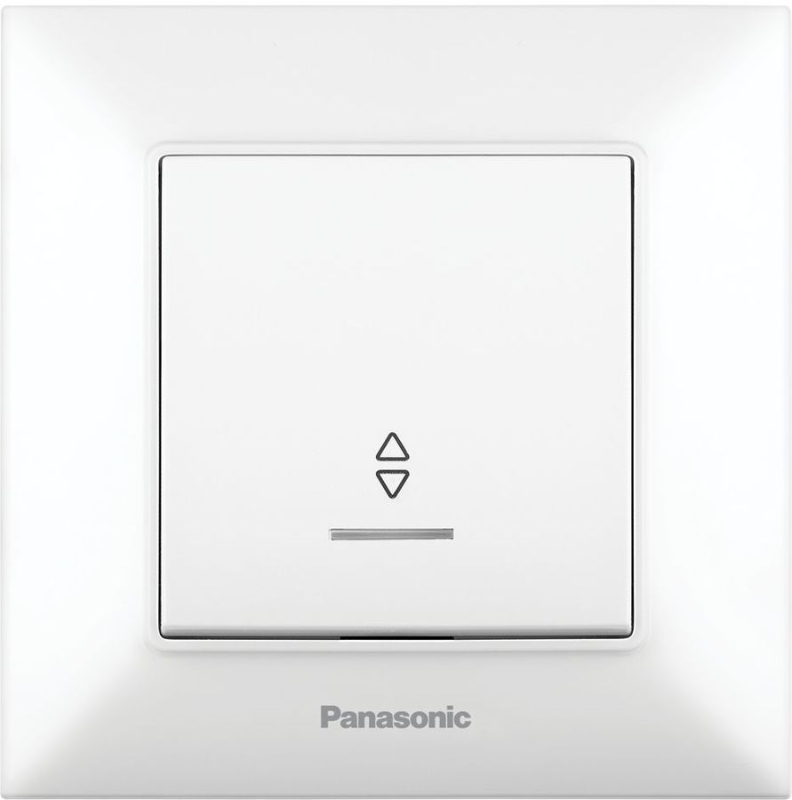 

Переключатель Panasonic Arkedia Slim, 1кл., индикатор/подсветка, скрытый монтаж, в сборе, белый (wntc00042wh-ru)