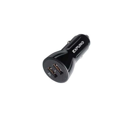 

Автомобильное зарядное устройство Exployd, 2xUSB, 3.1А, черный (EX-Z-1129)