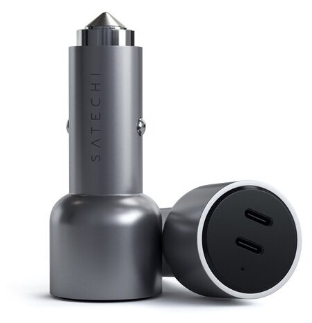 Автомобильное зарядное устройство Satechi 40W Dual USB- C Car Charger, 2xUSB Type C