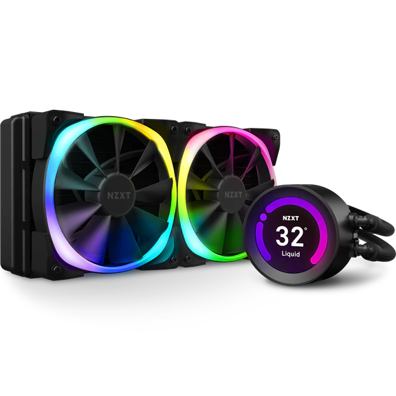 

Жидкостное охлаждение NZXT Kraken Z53 RGB для Socket 115x/2066/2011/2011-3/1356/1366/1200/AM4, 2x120мм, RGB LED (RL-KRZ53-R1), Kraken Z53 RGB