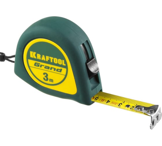 Рулетка 3 мx1.6 см, KRAFTOOL GRAND