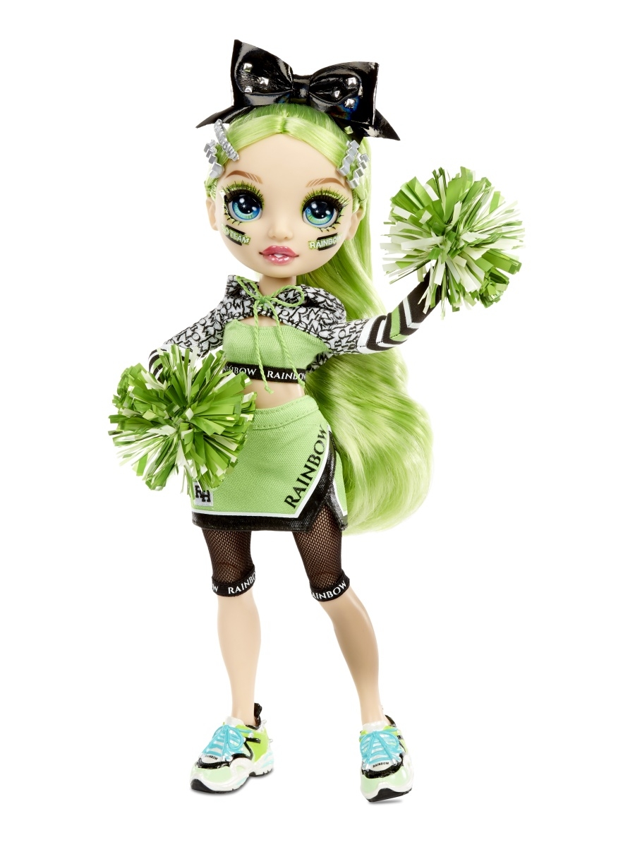 

Кукла Rainbow High Cheer Doll - Jade Hunter, 28 см, 1 кукла и аксессуары, зеленый (572060), Cheer Doll - Jade Hunter