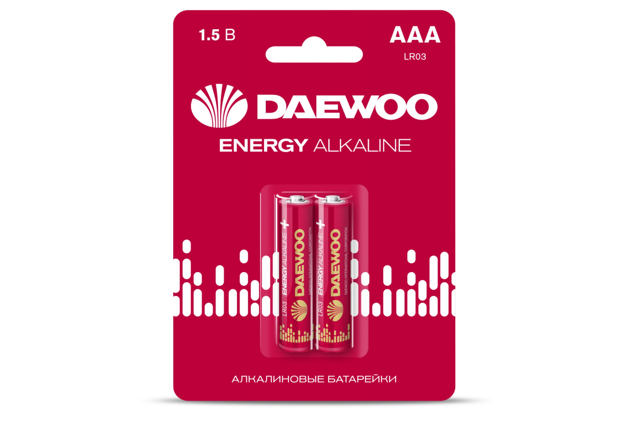 

Батарея Daewoo Energy, AAA (LR03/24А), 1.5V, 2шт. (17371662)