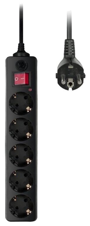 

Сетевой фильтр BURO 500SH-10-B, 5-розеток, 10м, черный (525993), 500SH-10-B