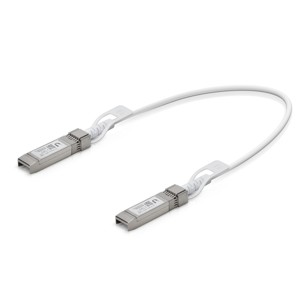 Кабель DAC UBIQUITI UniFi SFP-SFP28 10 Гбитс 50см белый UC-DAC-SFP 2300₽