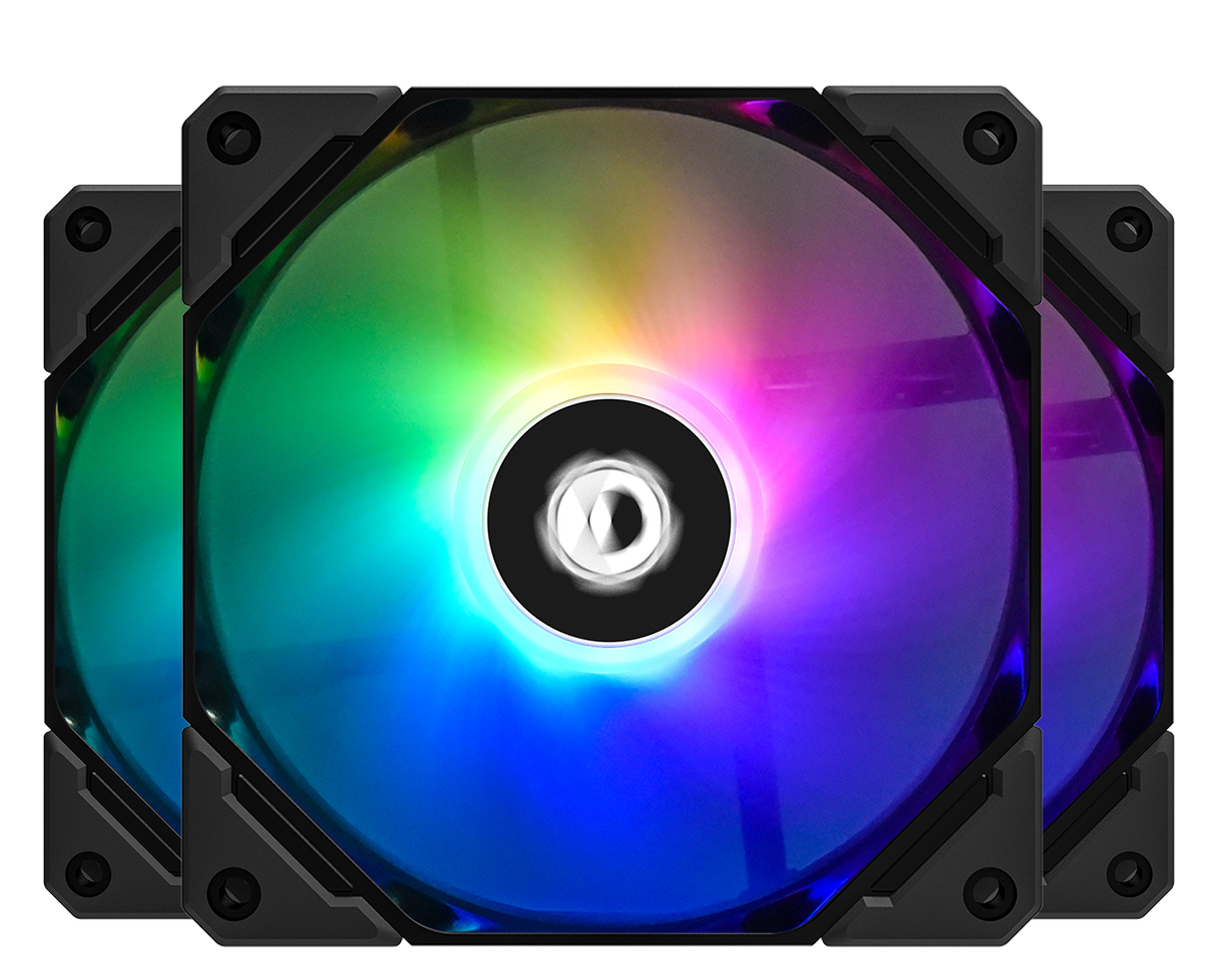 

Комплект вентиляторов ID-COOLING TF-12025-ARGB-TRIO, 120 мм, 1500rpm, 30.5 дБ, 4-pin PWM + 3-pin 5V ARGB, 3шт, ARGB подсветка, TF-12025-ARGB-TRIO